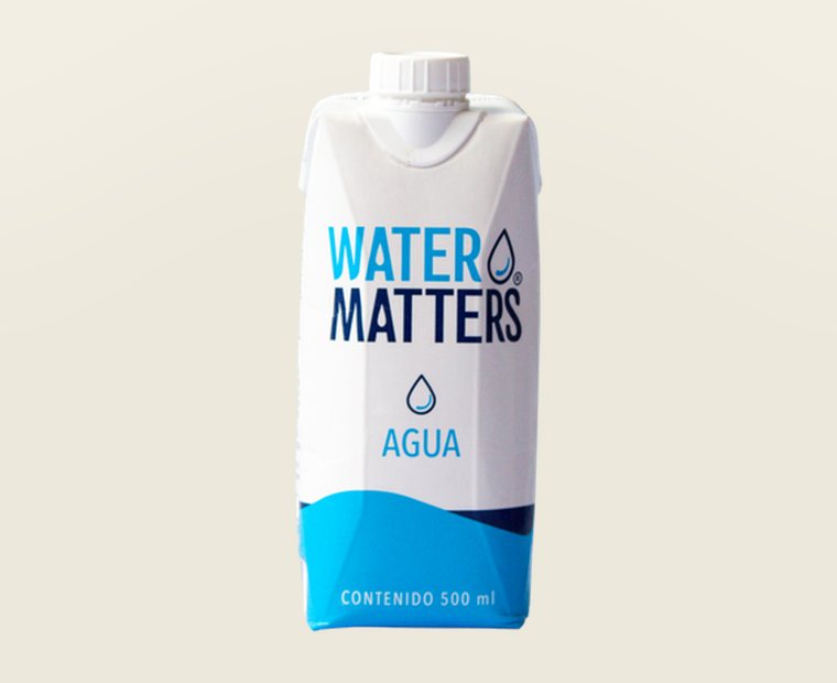 Envase Tetra Pak de Water Matters de 500 ml